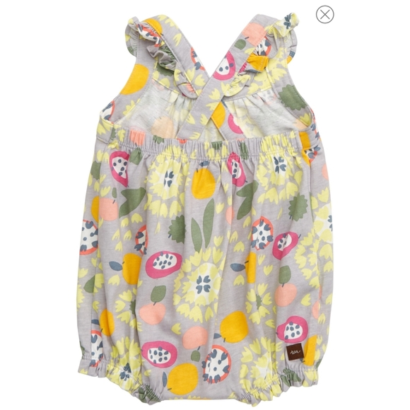 Tea Collection cross-backed romper 3-6 months - Picture 2 of 7